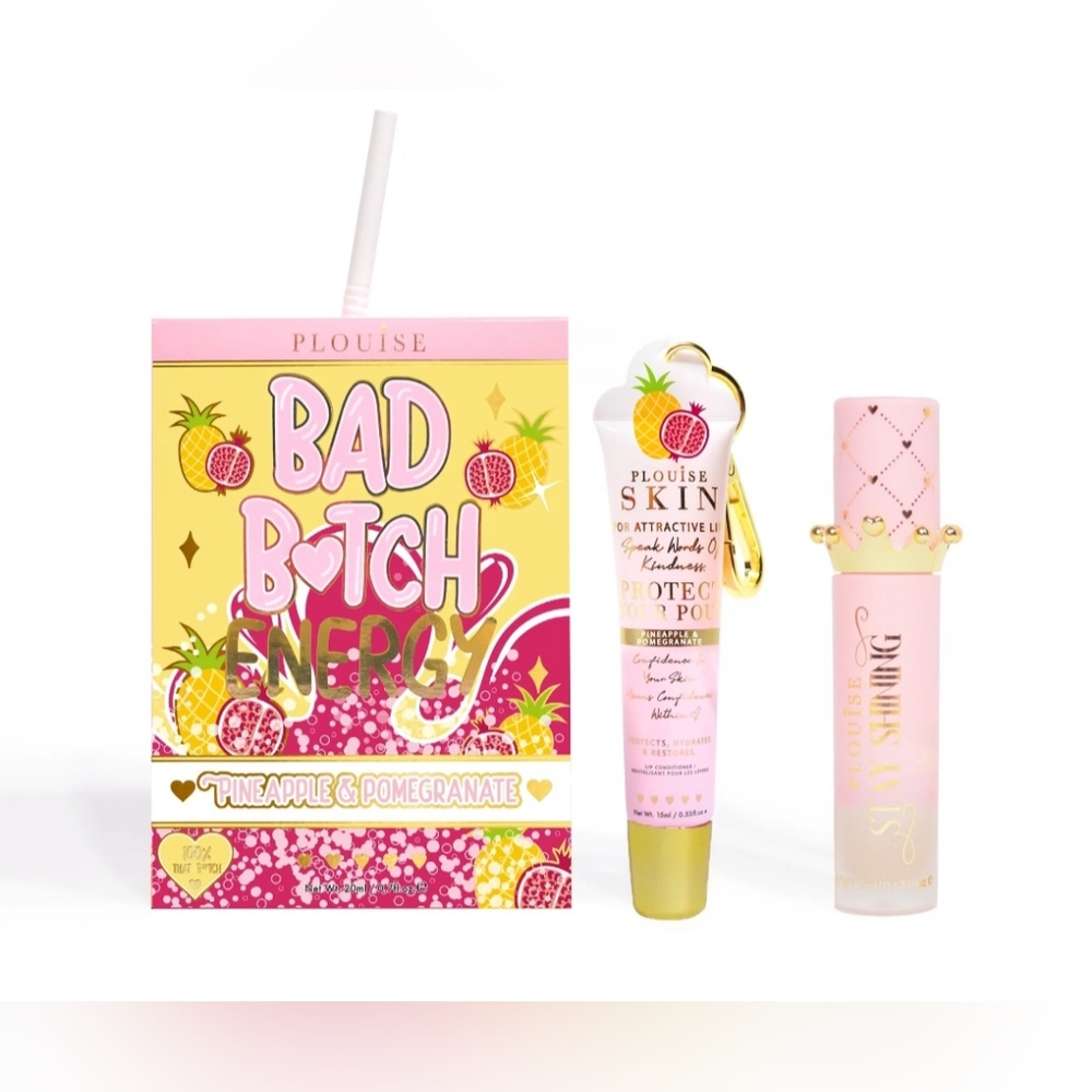 P.Louise Protect Your Pout Duo .Brand New Pineapple & Pomegranate 🍍